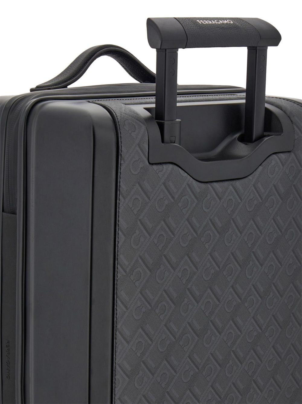 Gancini-print leather luggage - 7
