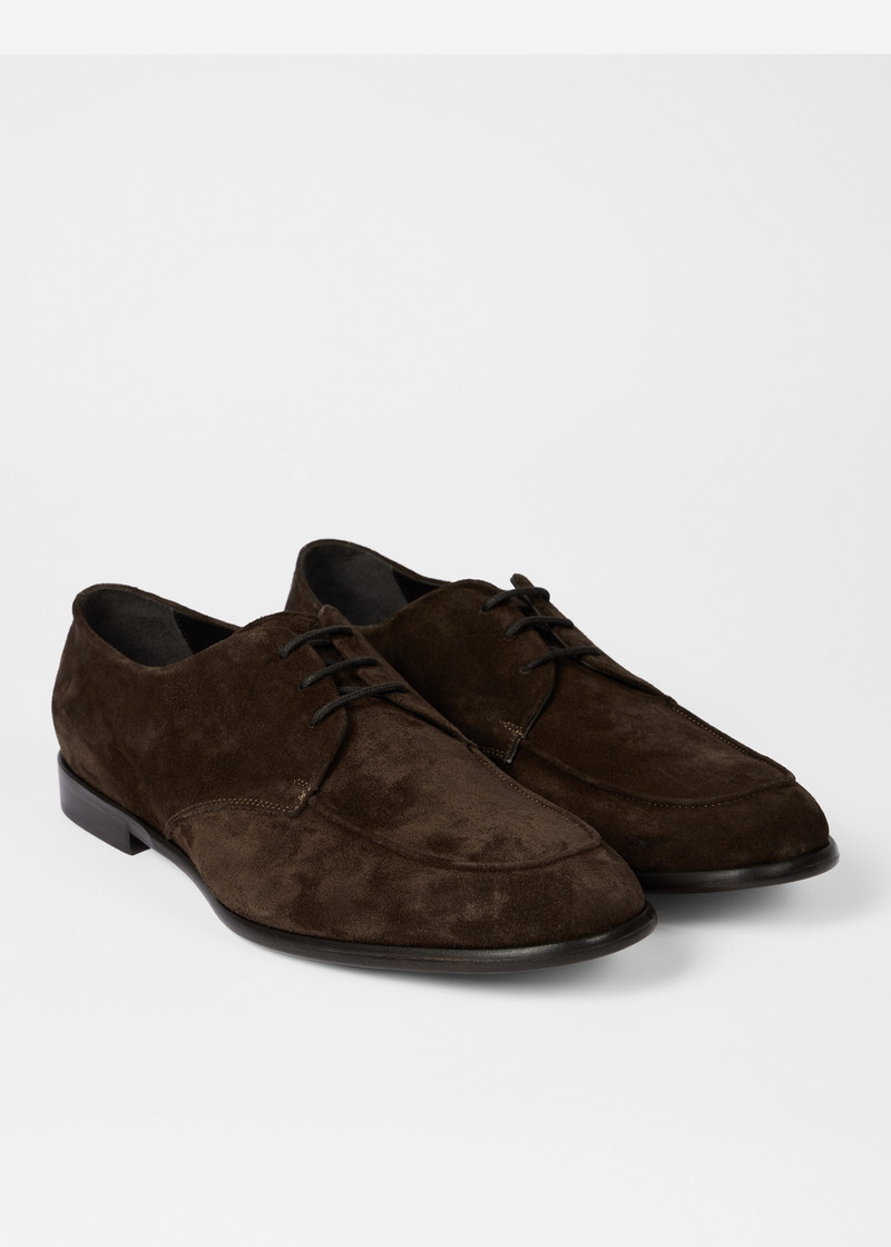 Chocolate Brown Suede 'Carlo' Shoes 4