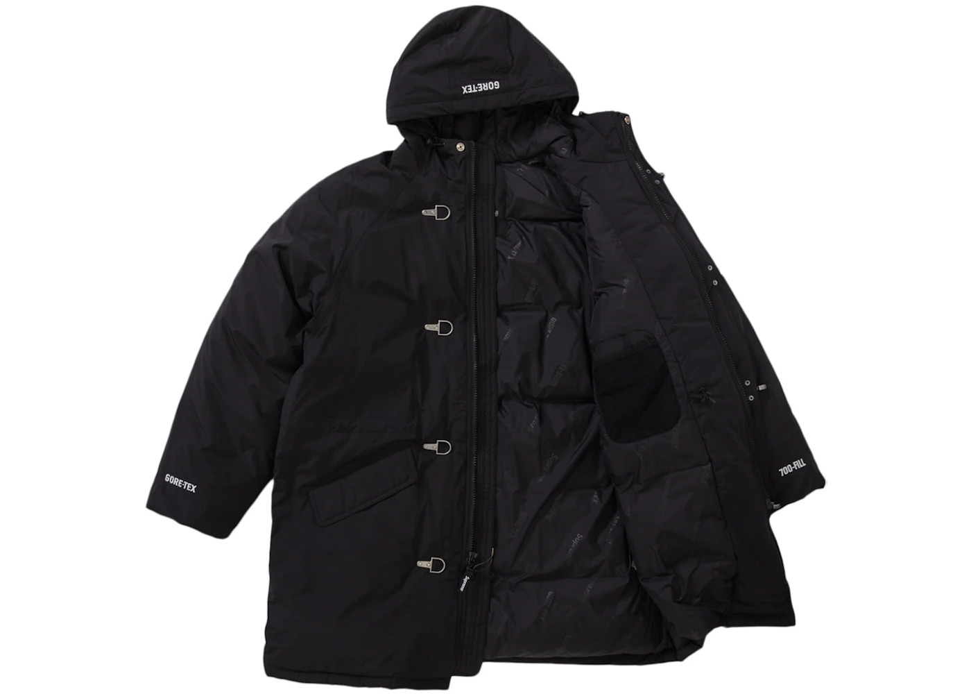 Supreme GORE-TEX 700-Fill Down Clip Parka Black - 2