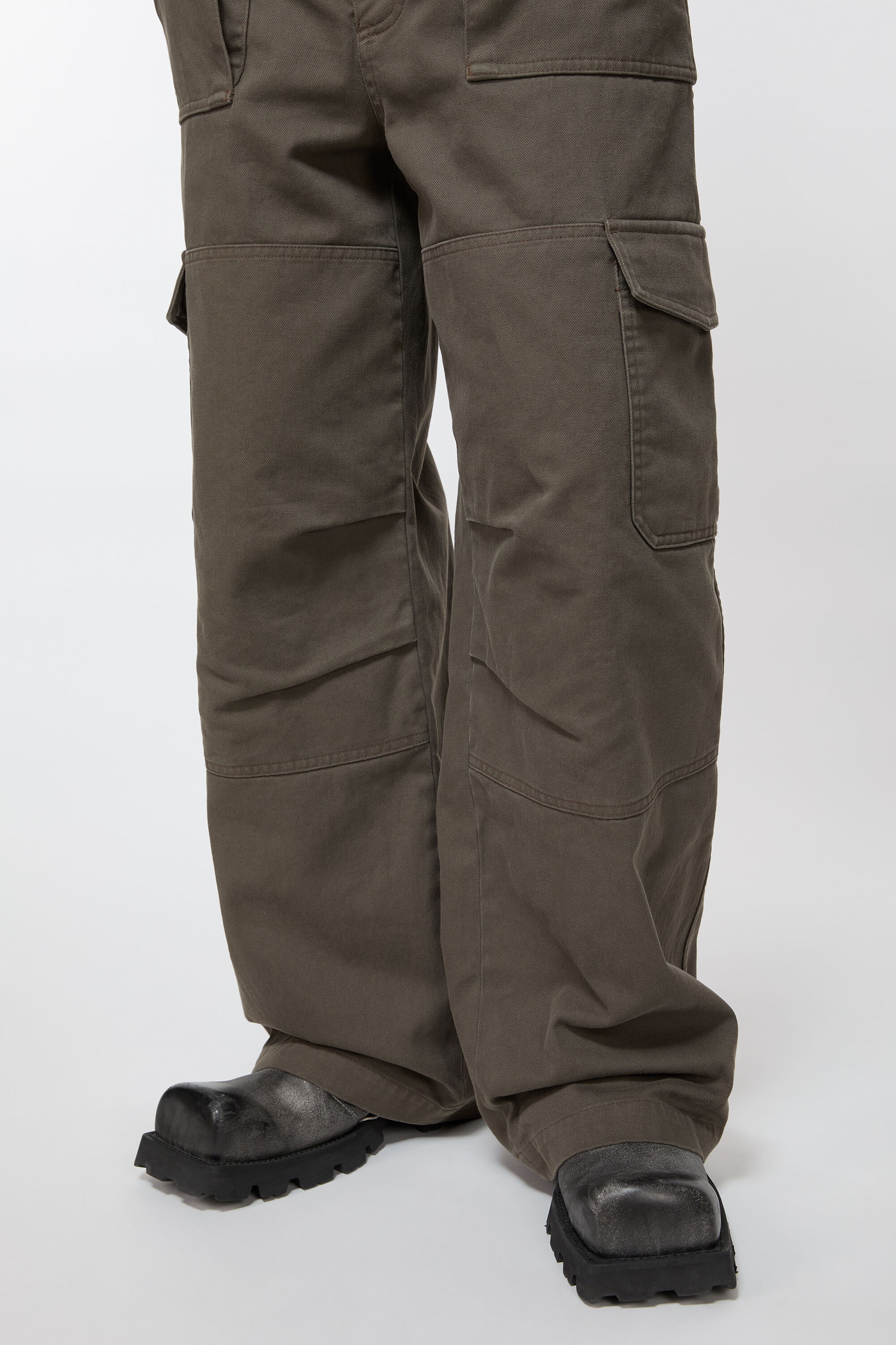 Twill trousers - Khaki green - 5