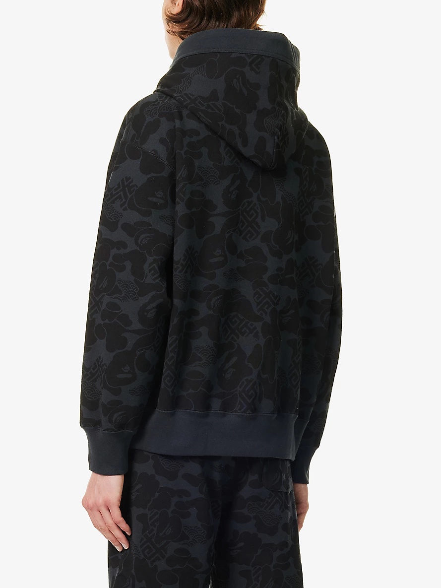 Asia Camo brand-embroidered cotton-jersey hoody - 4