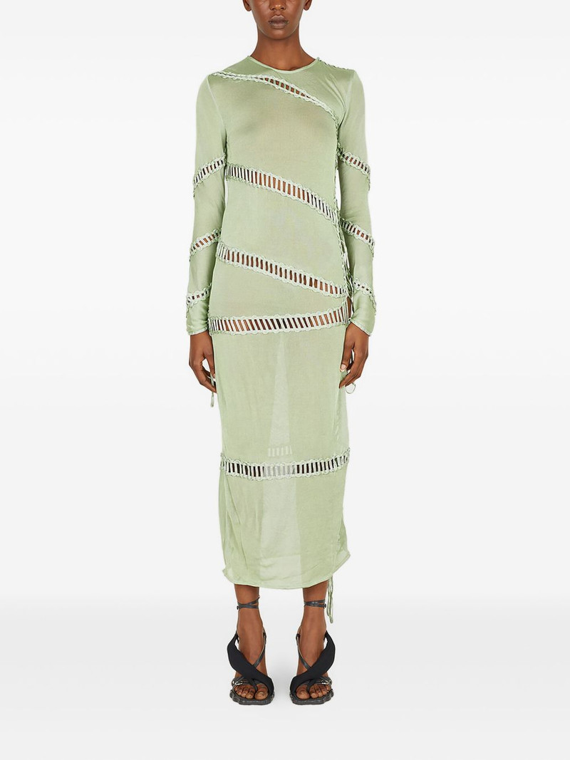 braided-panel midi dress 1