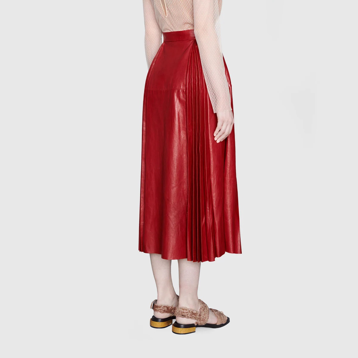 2015 Re-Edition leather skirt - 4