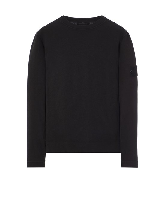 611F3 STONE ISLAND GHOST PIECE_ORGANIC COTTON BLACK - 1