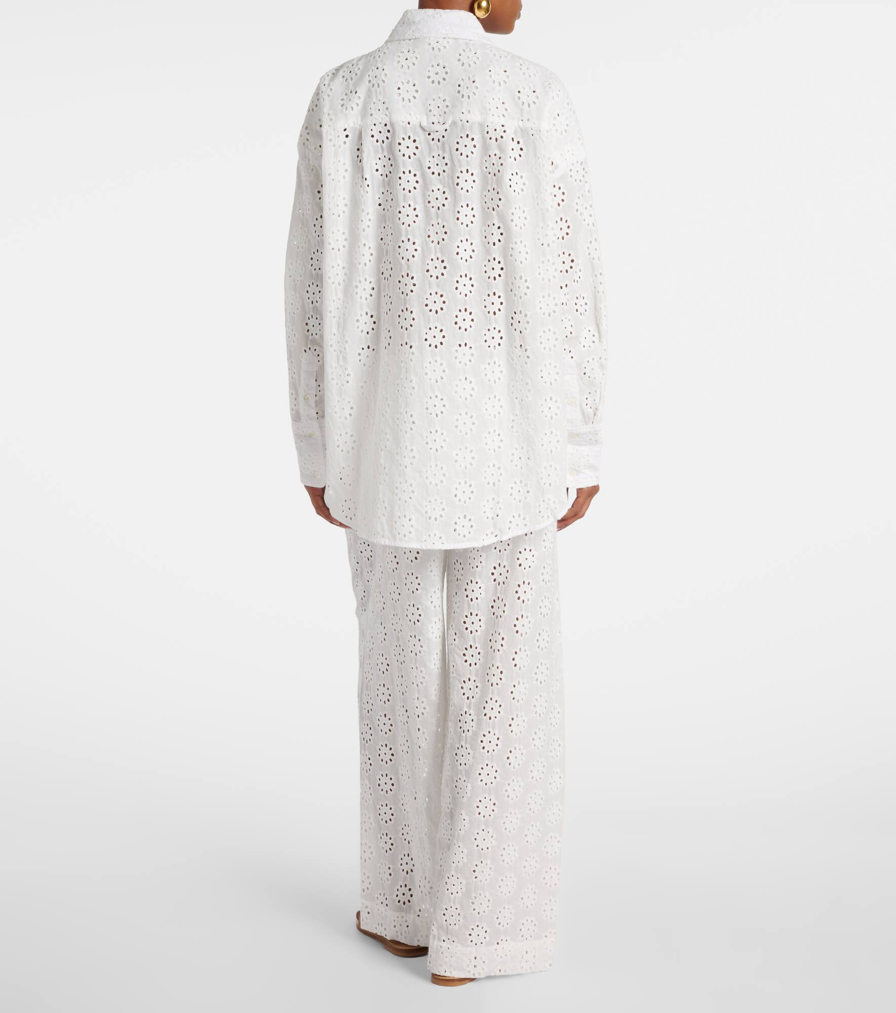 Colton eyelet cotton shirt - 3