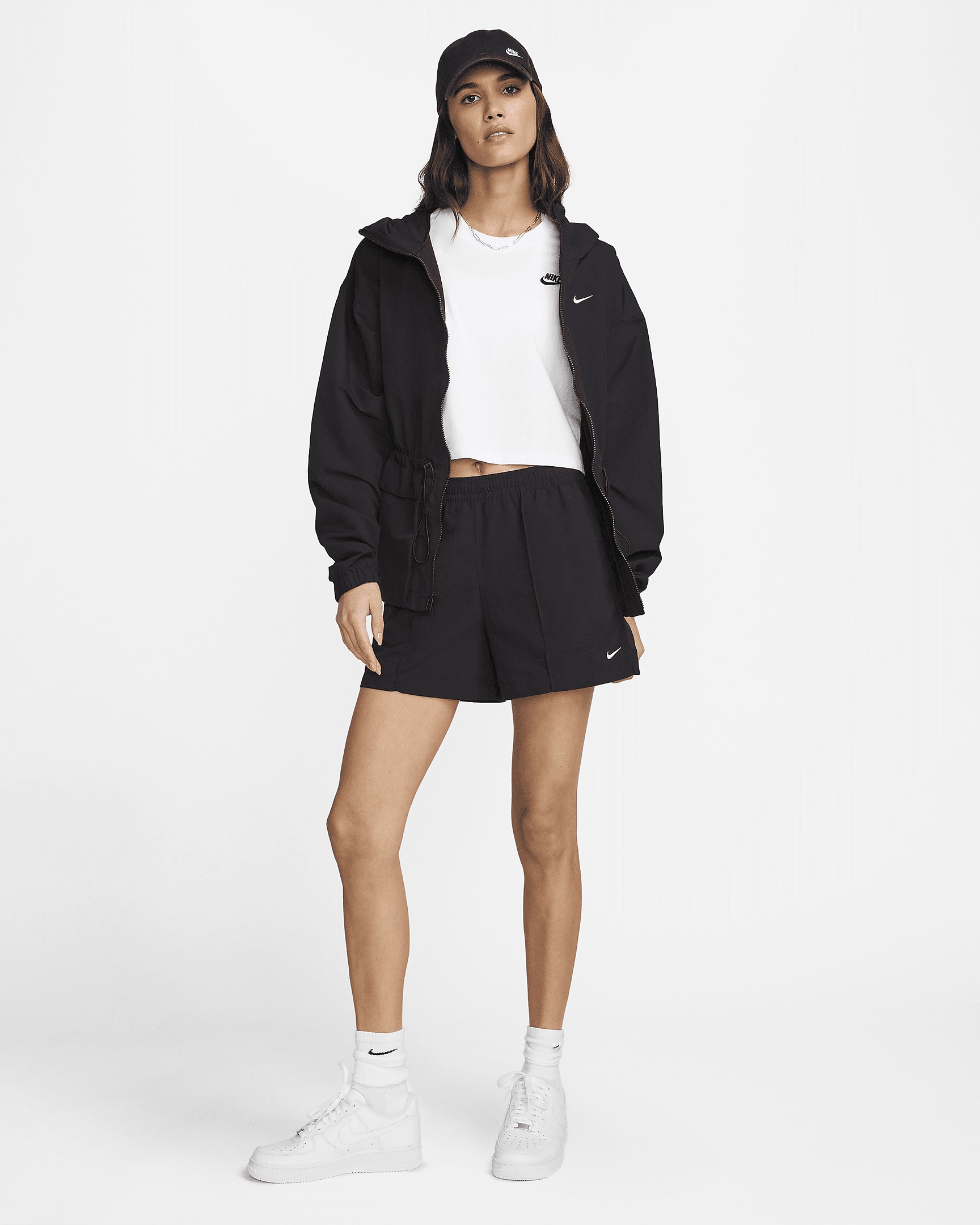 ★★Nike★★ Sportswear Everything Woven Mid Rise 5 Inch Sho Nike Sportswear Everything Wovens Women's Mid-Rise 5