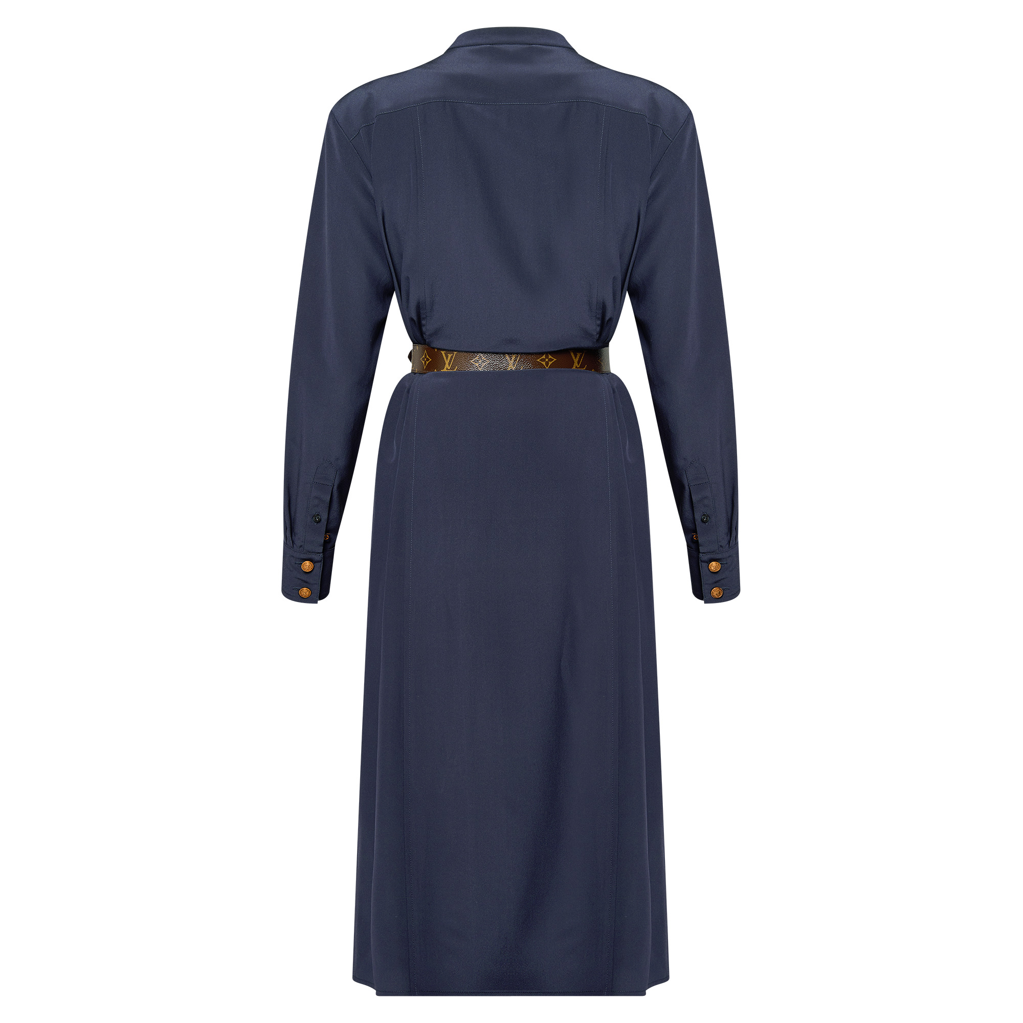 Double Breasted Long Sleeves Dress - 2