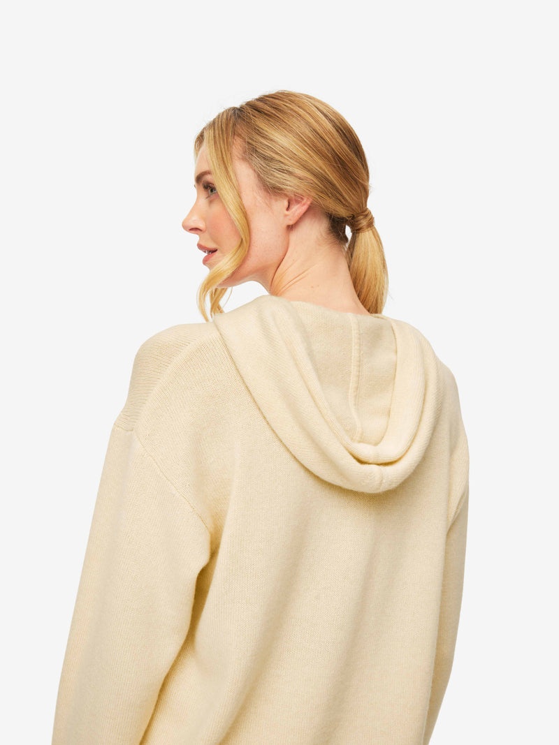 Women's Relaxed Pullover Hoodie Daphne Cashmere Beige - 6