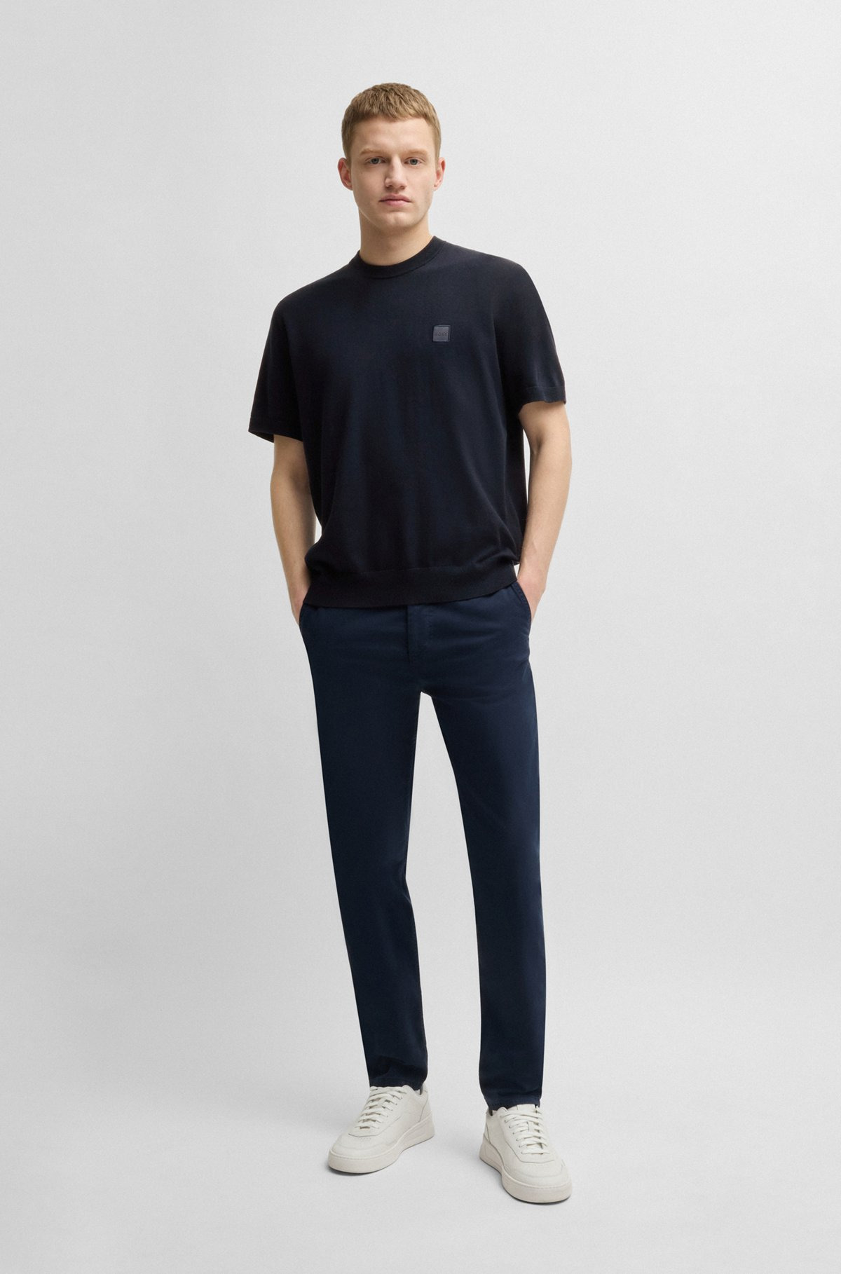 KNIT T-SHIRT IN COTTON AND CASHMERE - 4