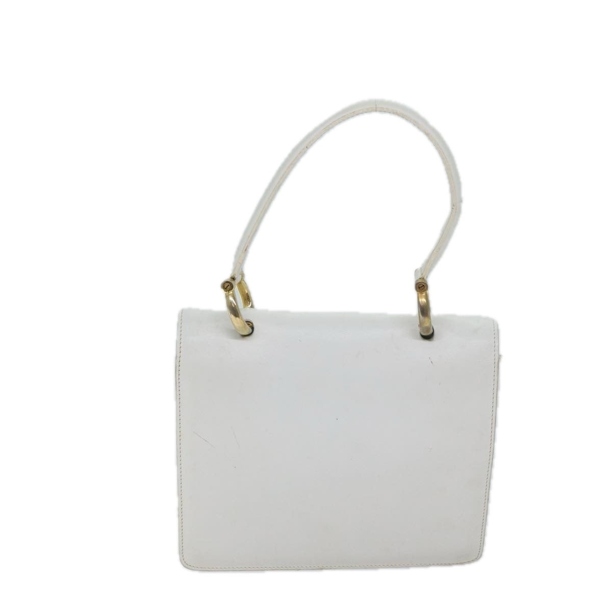 CELINE Hand Bag Leather White - 3