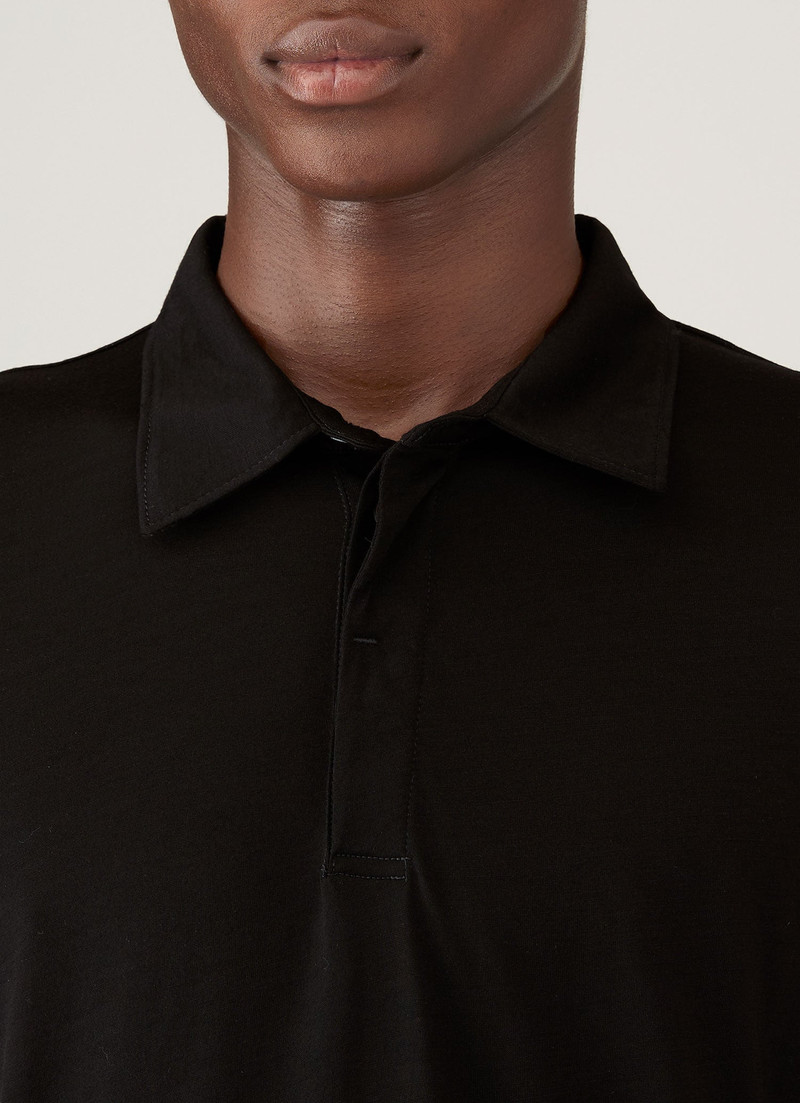 Long Sleeve Ultra‑Fine Merino Polo Shirt 6
