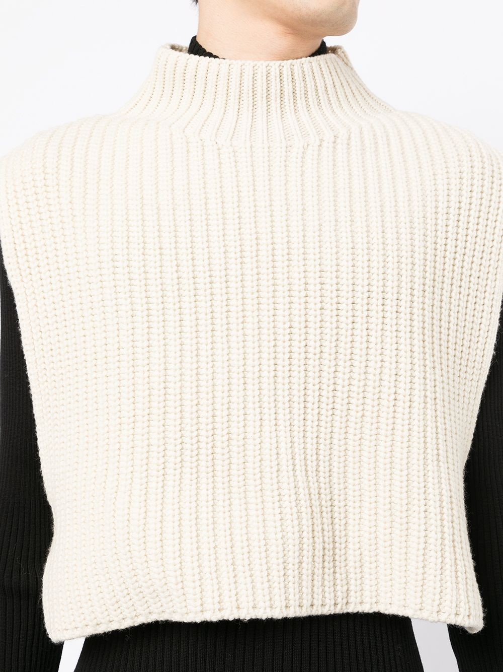 ribbed-knit vest - 6