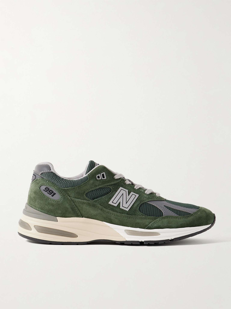 991v2 Suede, Mesh and Faux Leather Sneakers - 1