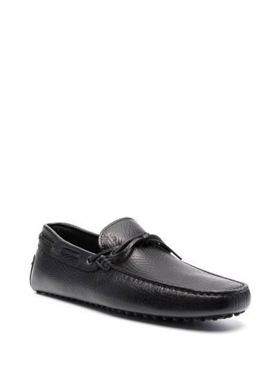 Tod's lace-up pebbled loafers outlook