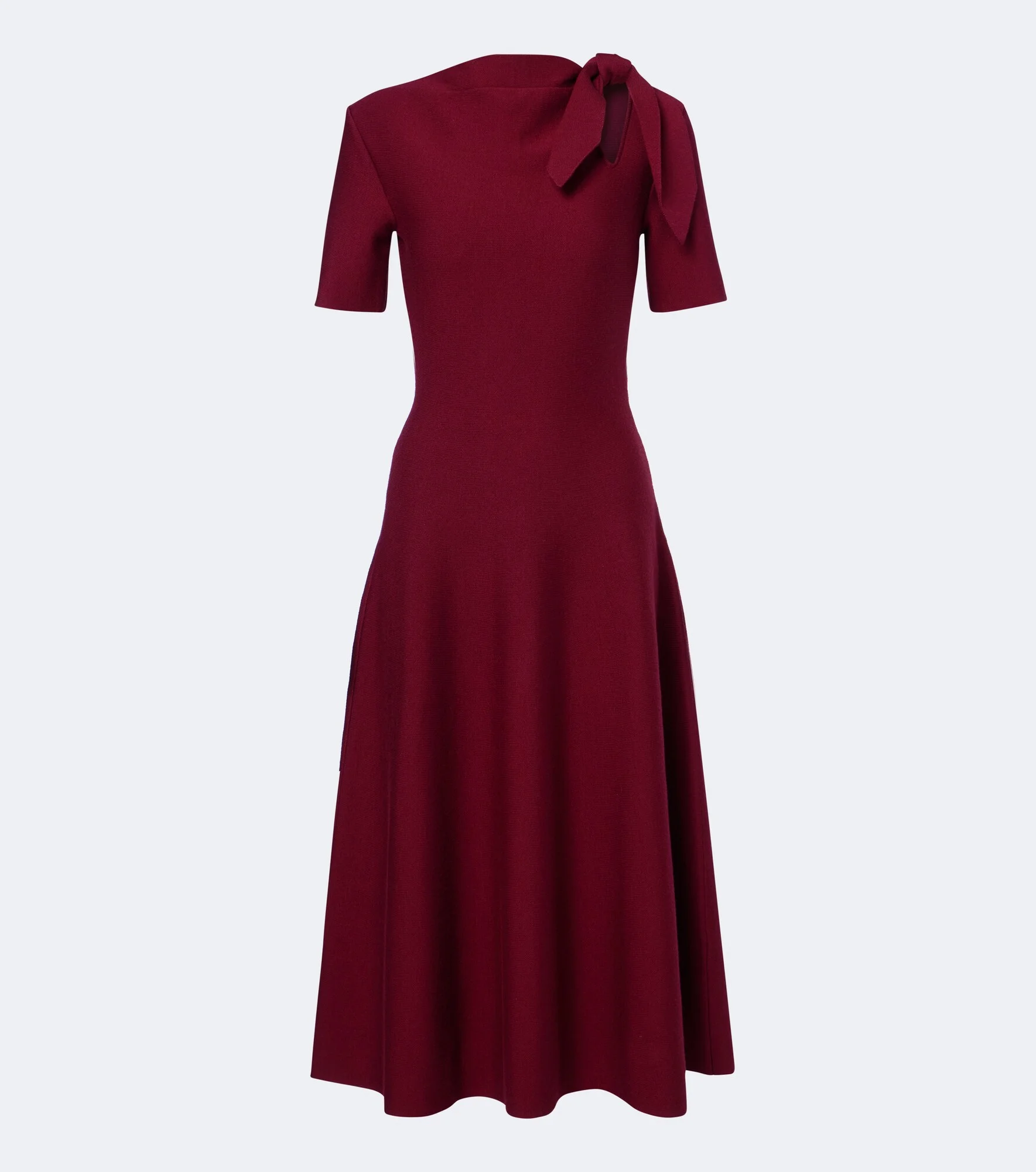 Cutout wool-blend midi dress - 1