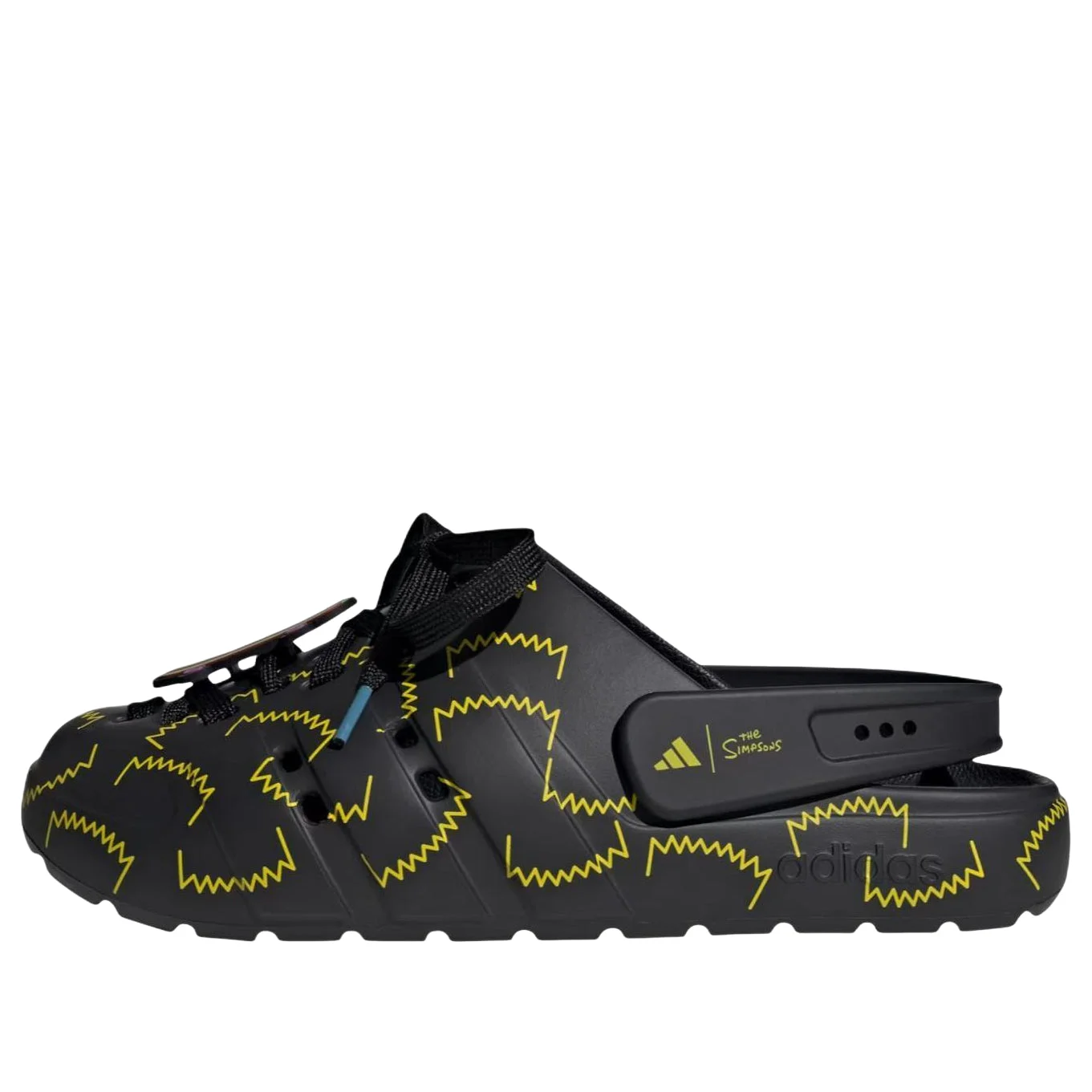 adidas x The Simpsons Adilette Clog 'Core Black Yellow' JS4910 - 1