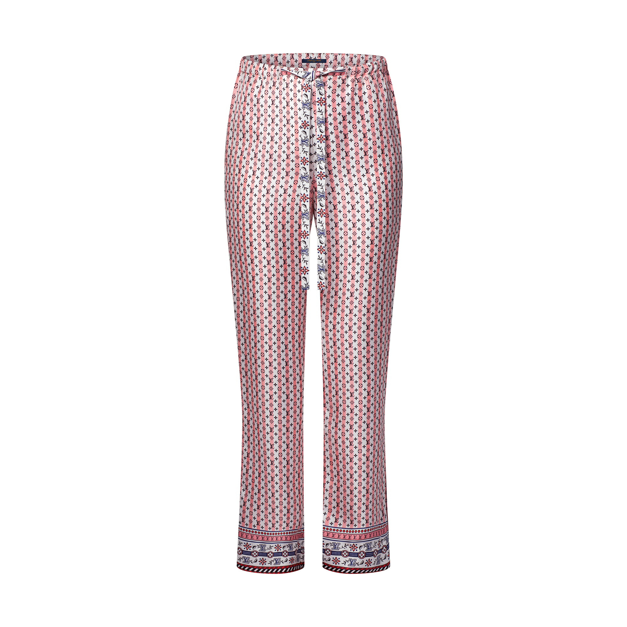 Scarf Print Pajama Pants - 1