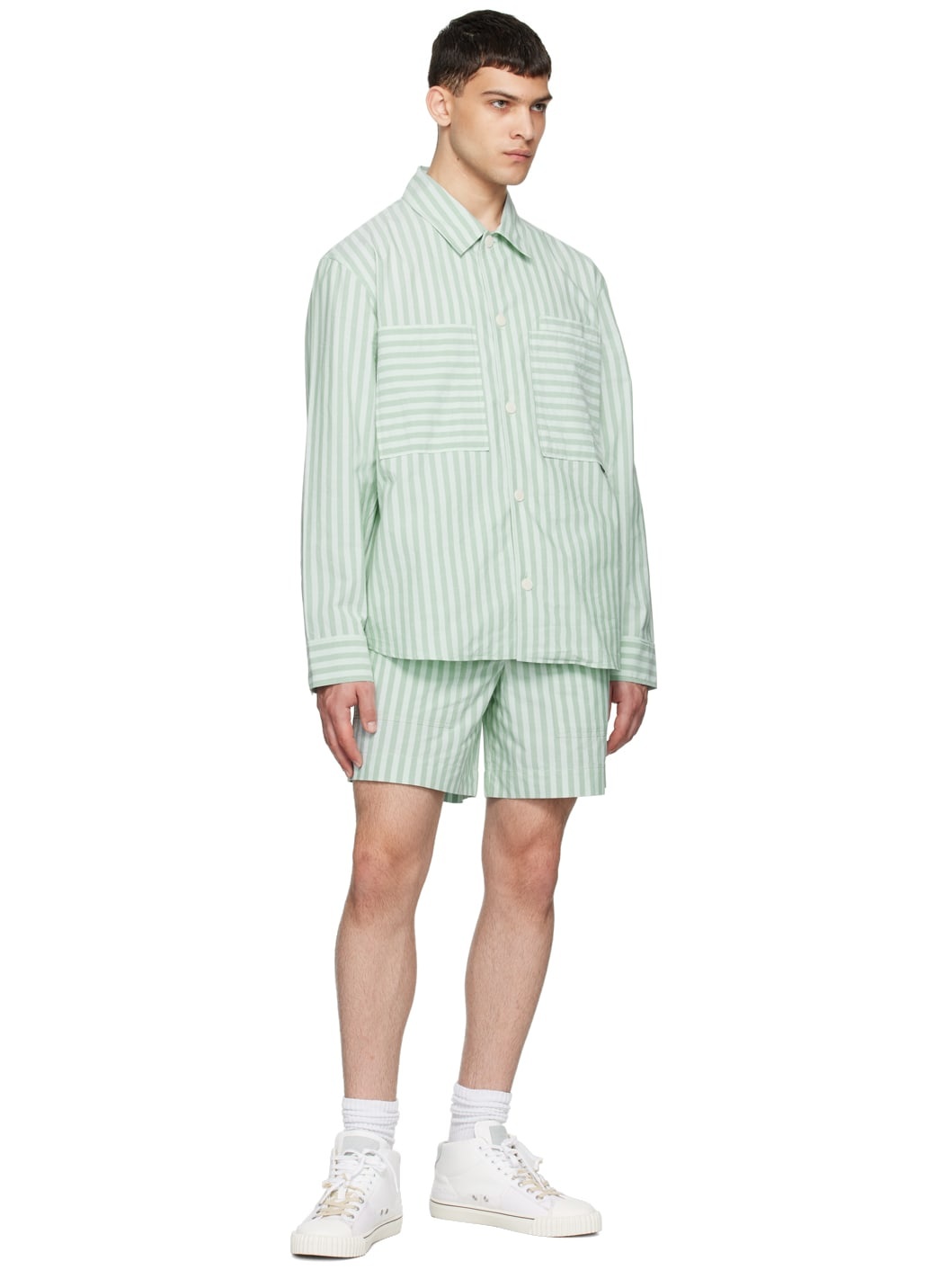 Green Striped Shirt - 4