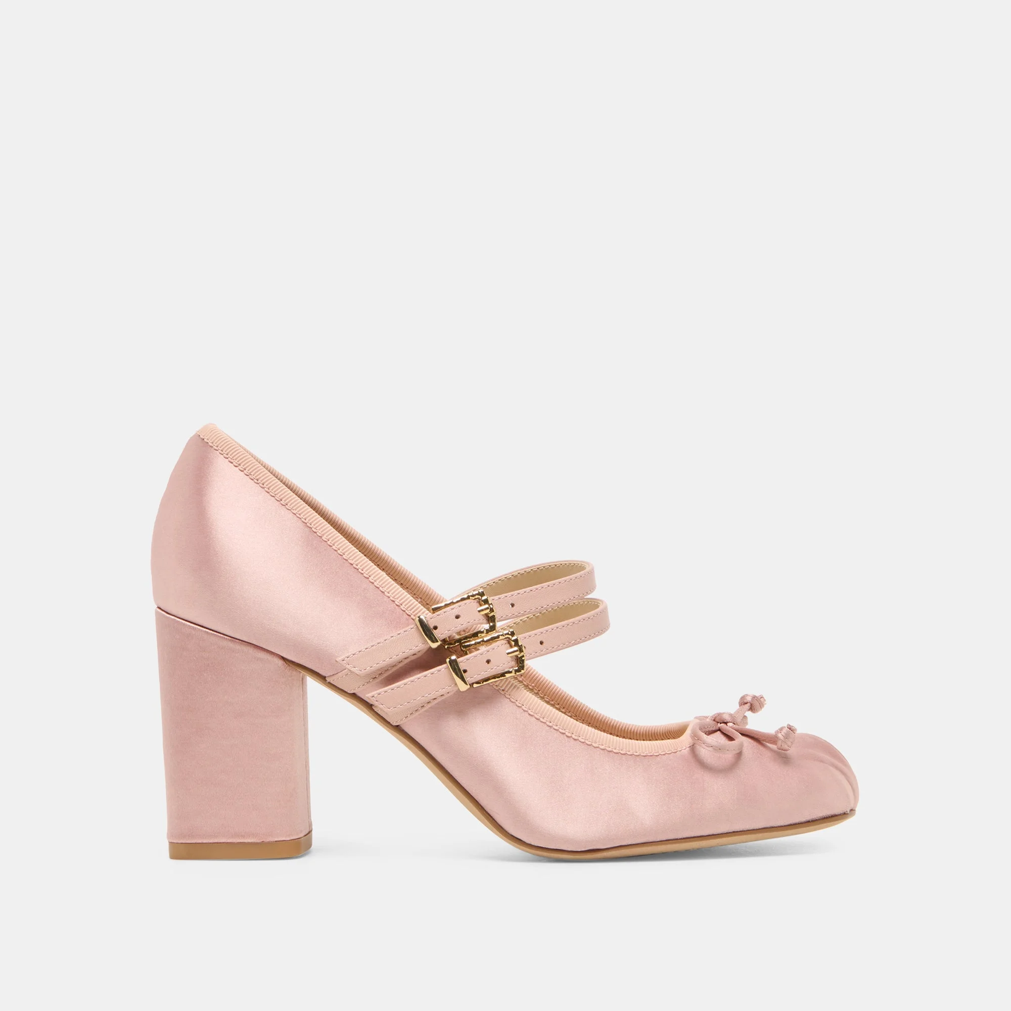 TIARAH HEELS LT BLUSH SATIN - 1