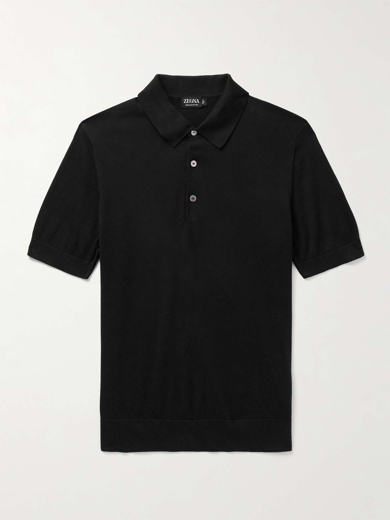 Slim-Fit Cotton Polo Shirt - 1