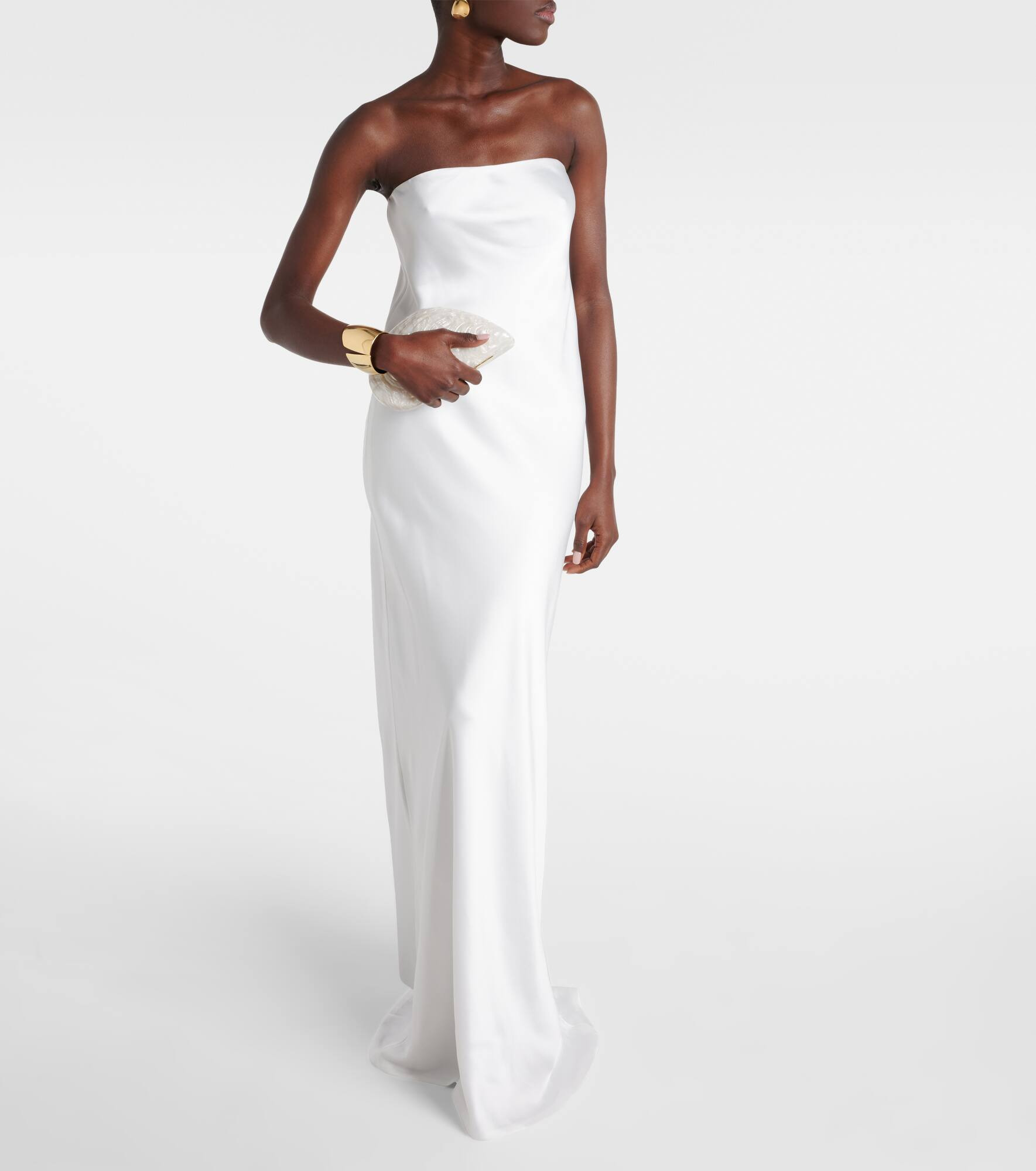 Crêpe satin gown - 2