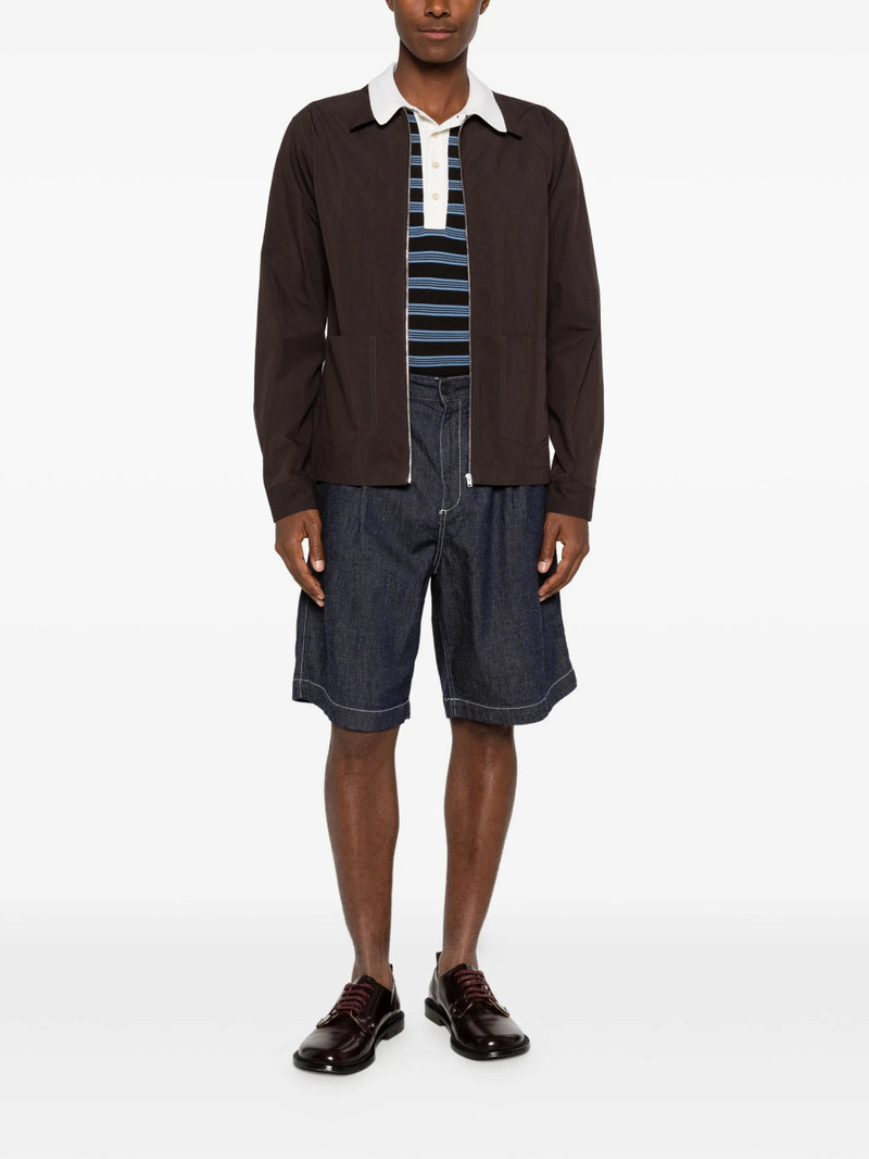 SAMSØE SAMSØE Samsoe Samsoe Samandla Pleated Contrast-stitch Shorts outlook