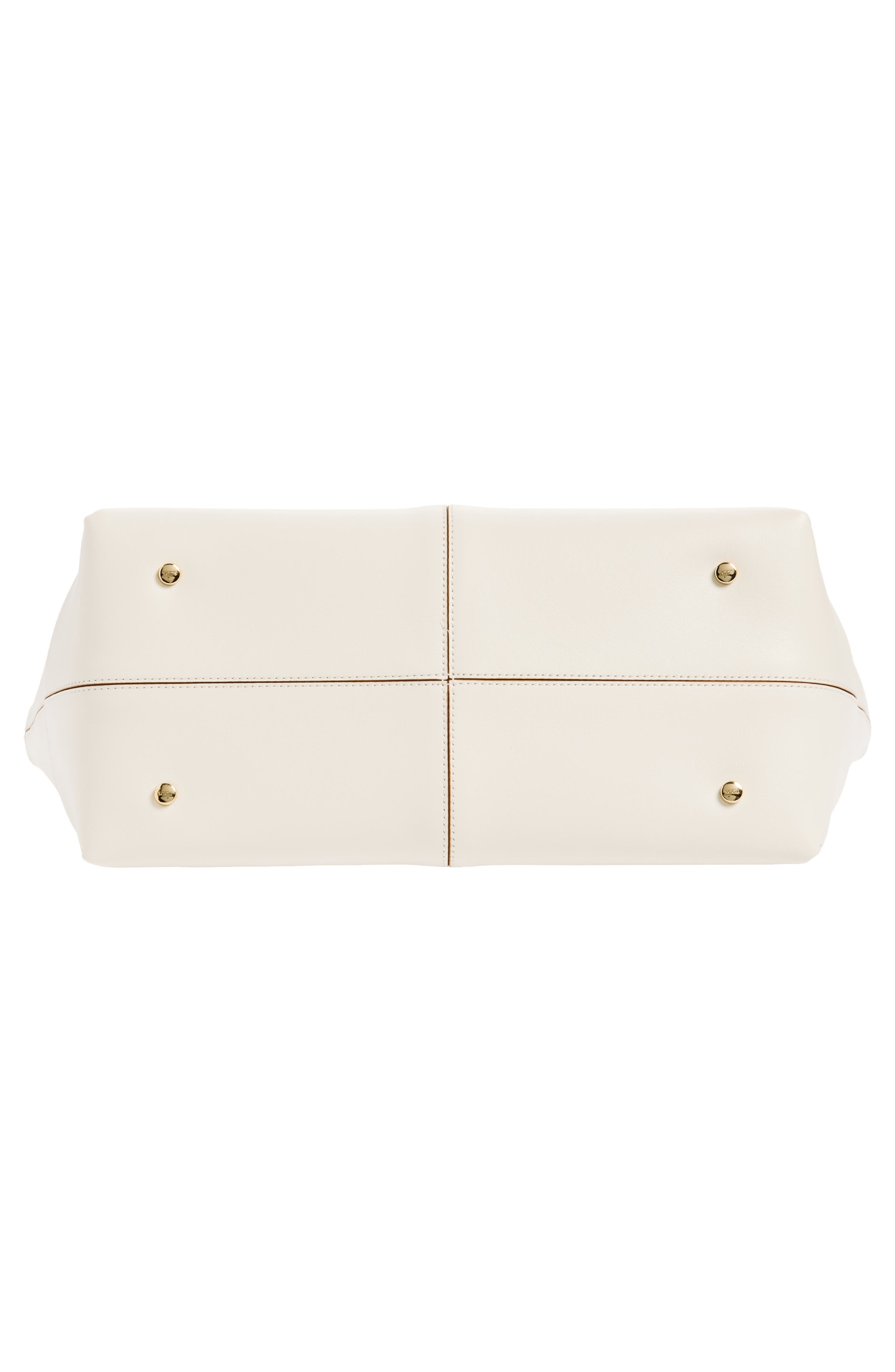 Medium-Small Tod's Di Bag Folio Leather Shopper in Bianco Calce at Nordstrom - 7