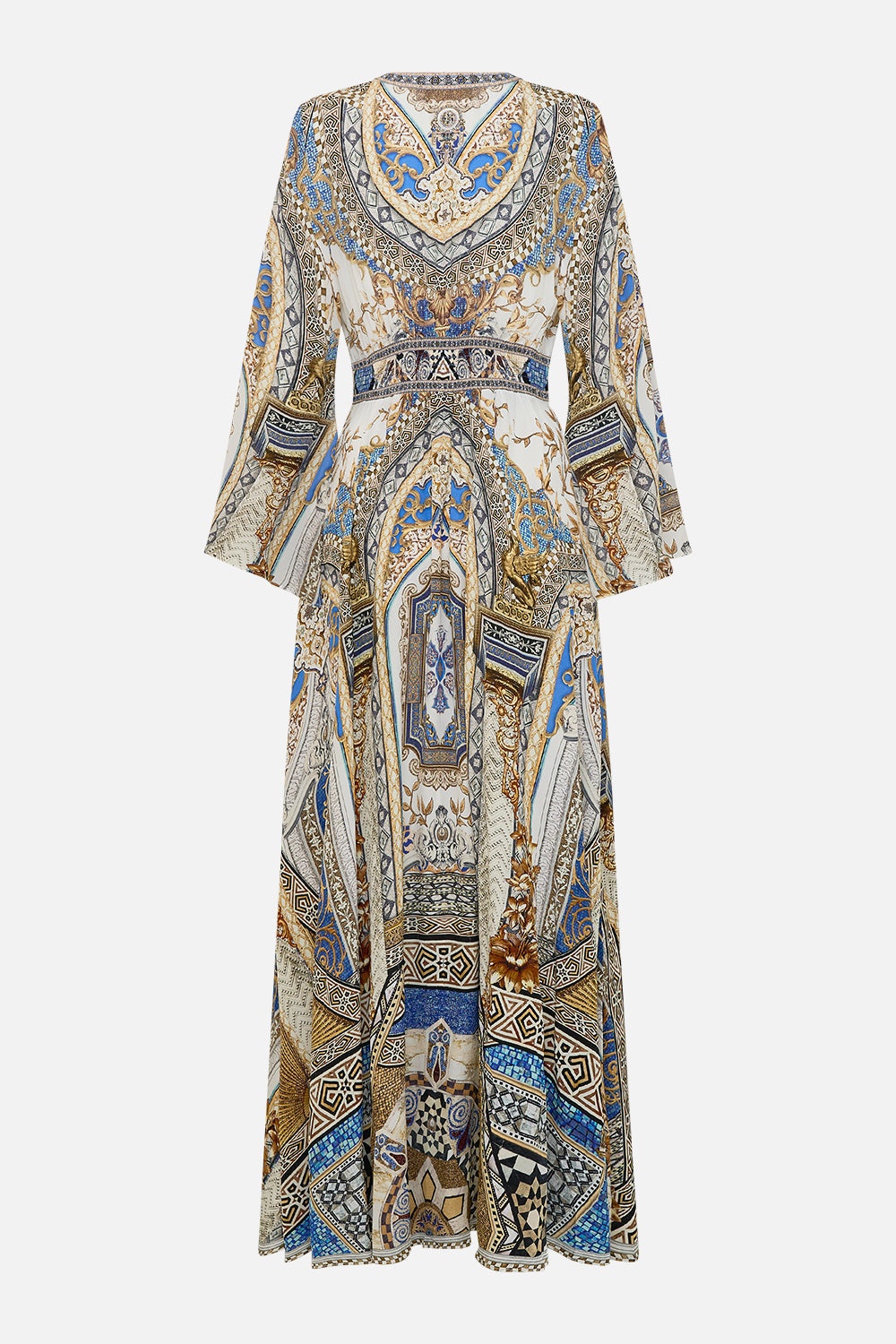 KIMONO SLEEVE DRESS WITH SHIRRING DETAIL - 7