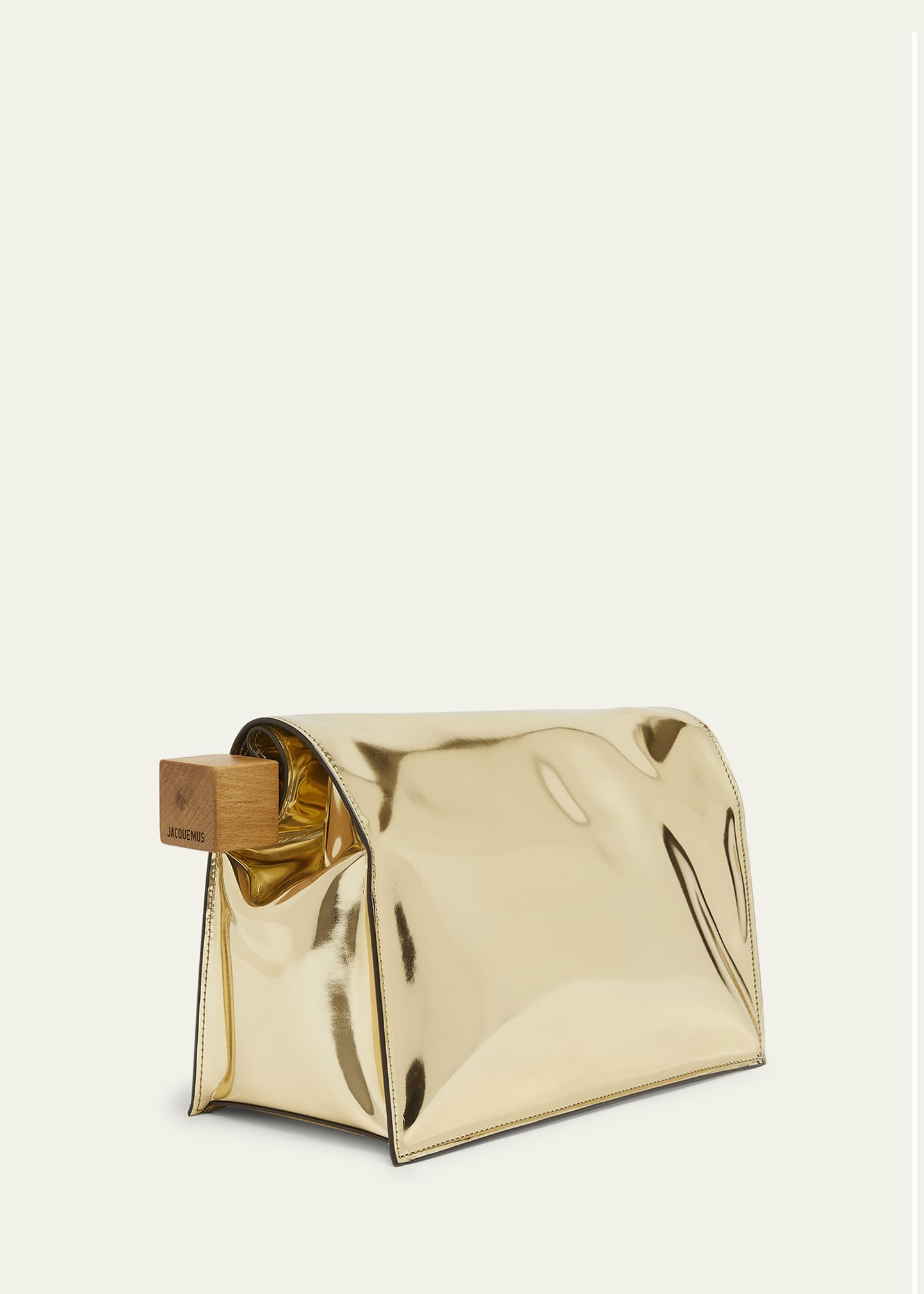 La Pochette Rond Metallic Clutch Bag - 3