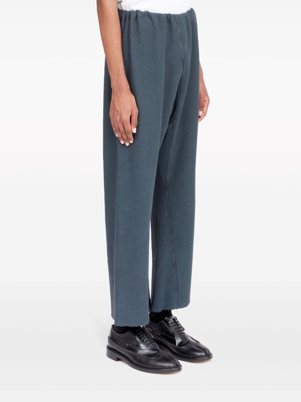 wide-leg cotton track pants - 3