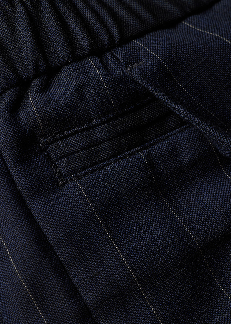 Navy Wool-Linen Pinstripe Co-ord 10