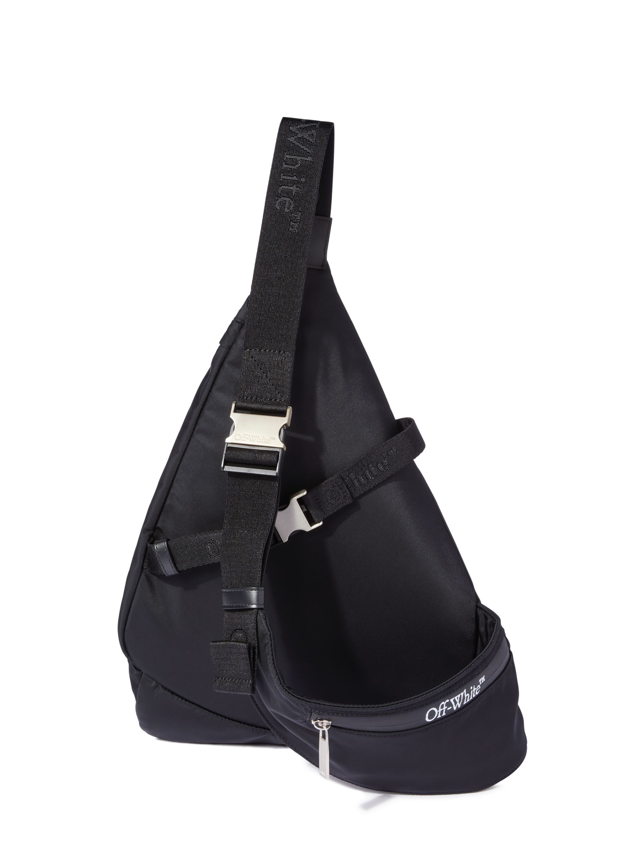 Black Nylon Outdoor Slingbag - 4