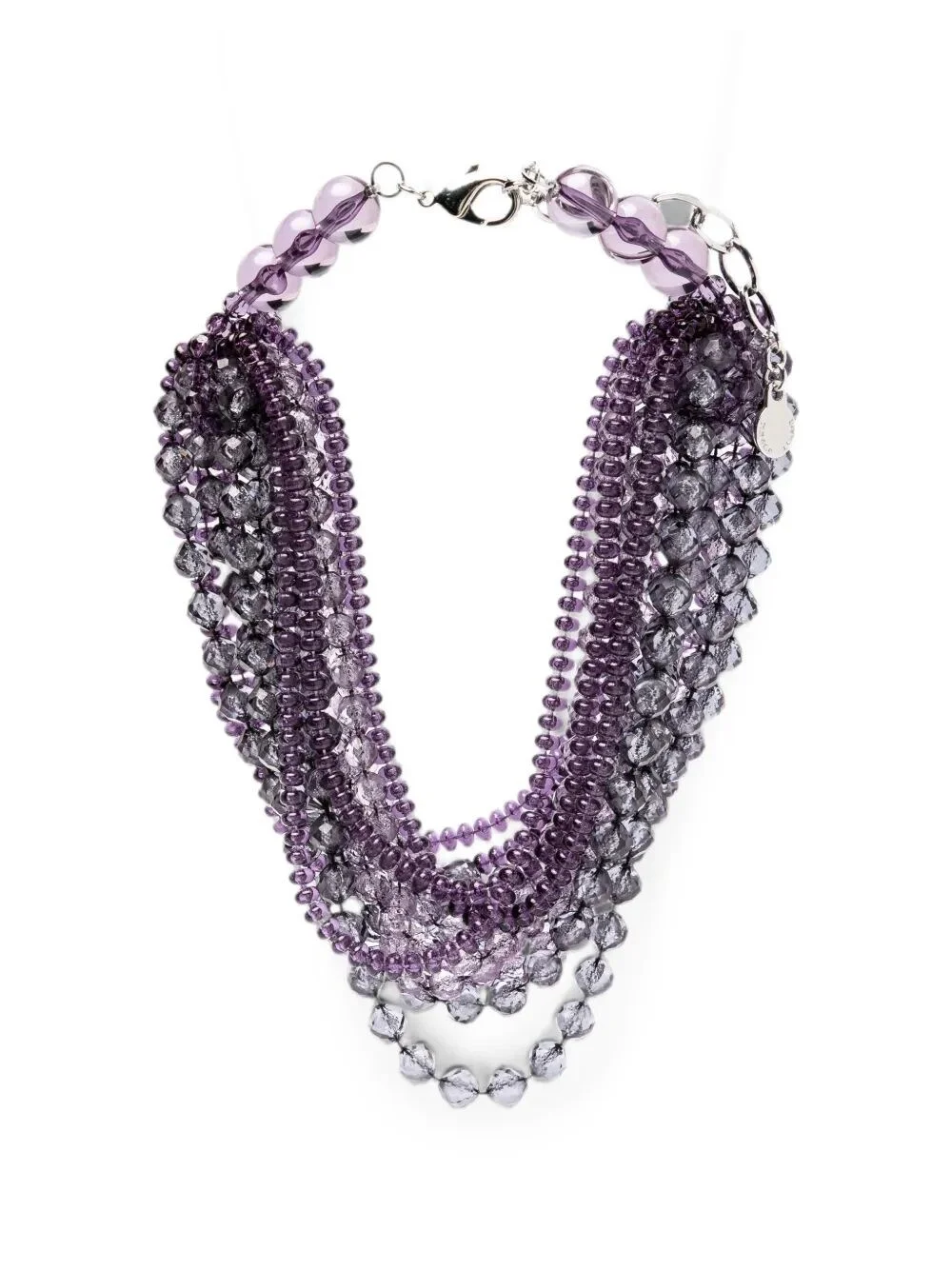 Necklace With Purple Beads - 1