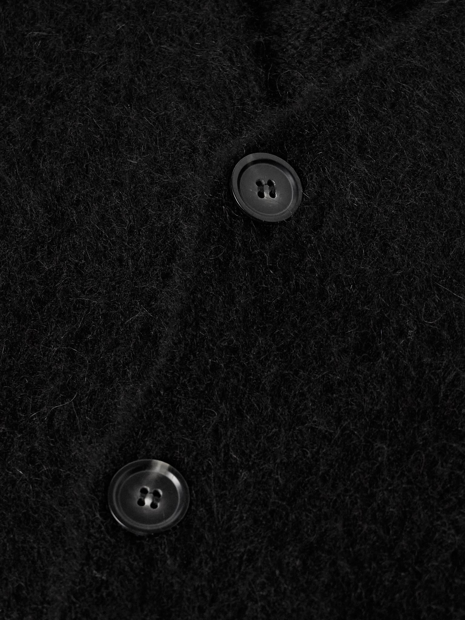 Davis Brushed Alpaca-Blend Cardigan Black - 4