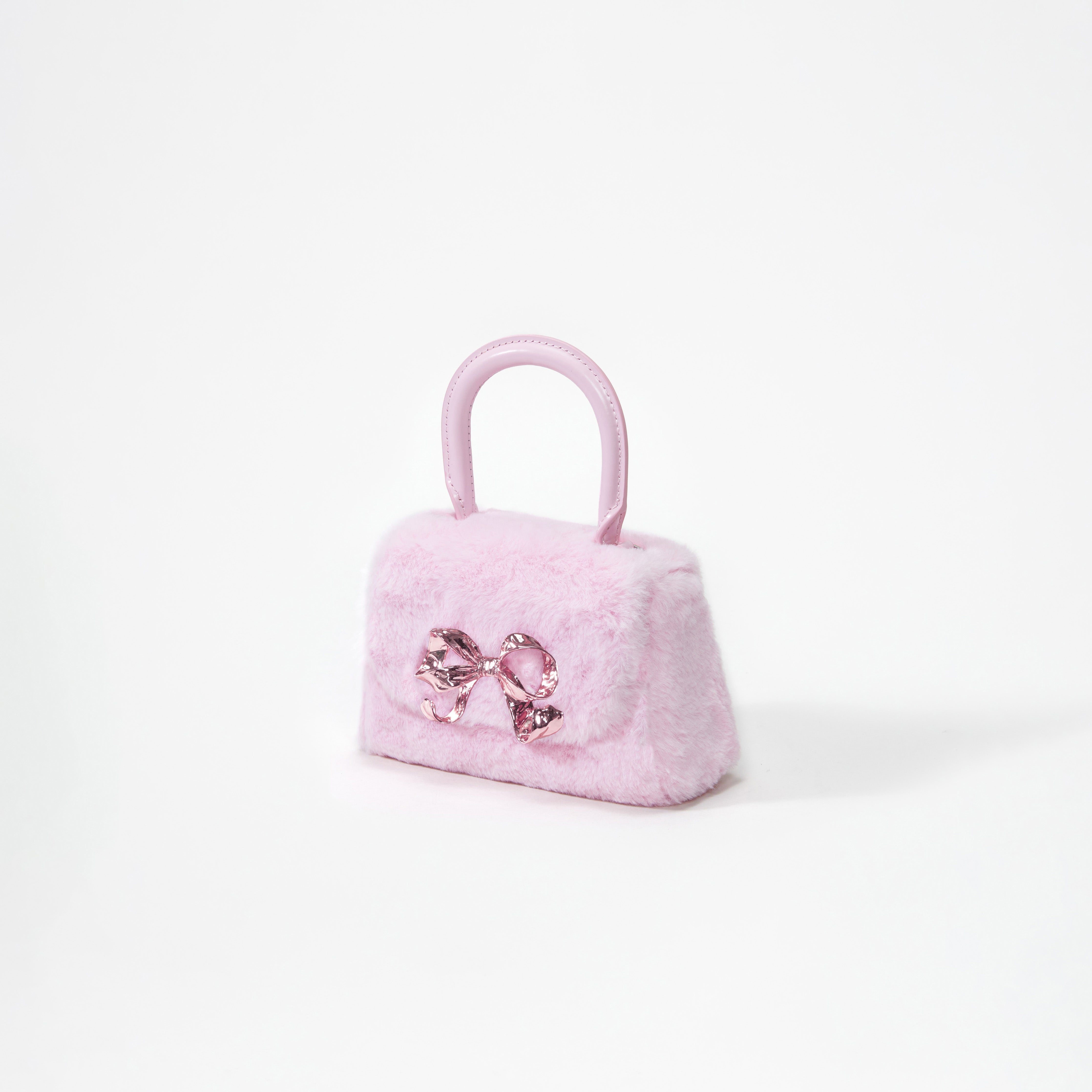 Pink Fluffy Bow Micro Bag - 2