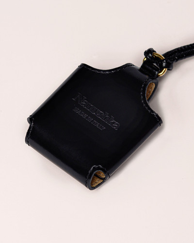 Nanushka BOAZ - Patent vegan leather Airpods case - Black outlook