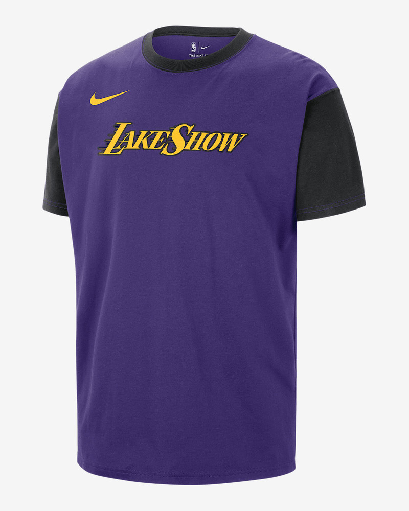 Los Angeles Lakers Courtside City Edition Men's Nike NBA T-Shirt 1