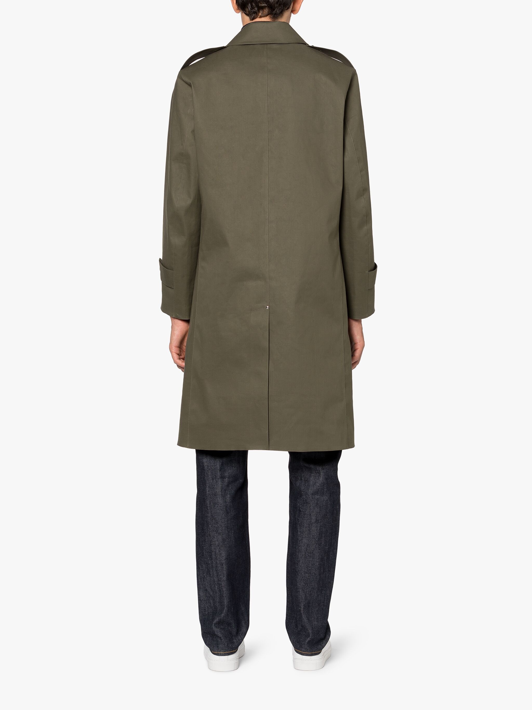GILSTON GRAPE LEAF X BLACK BONDED COTTON COAT - 4