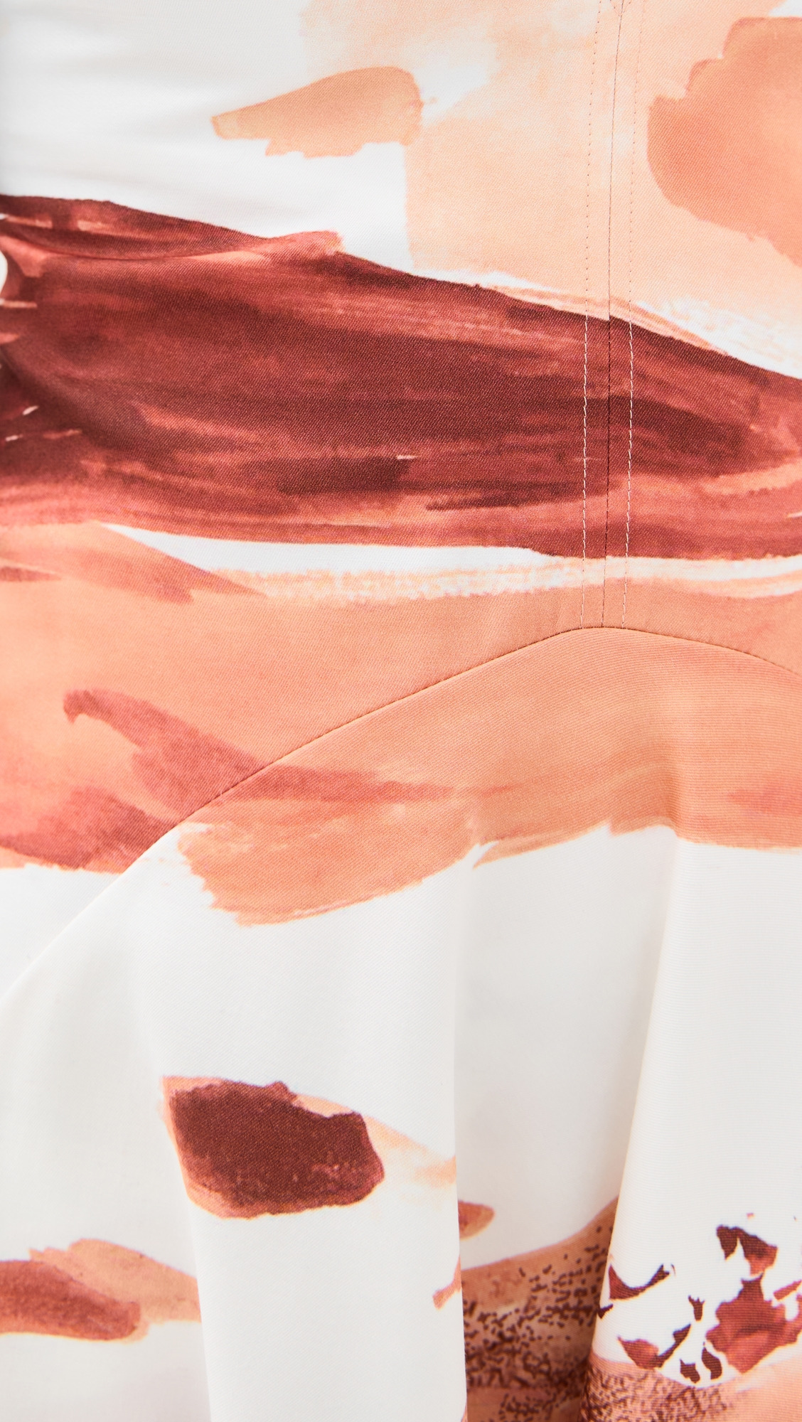 Printed V Neck Mini Dress - 5