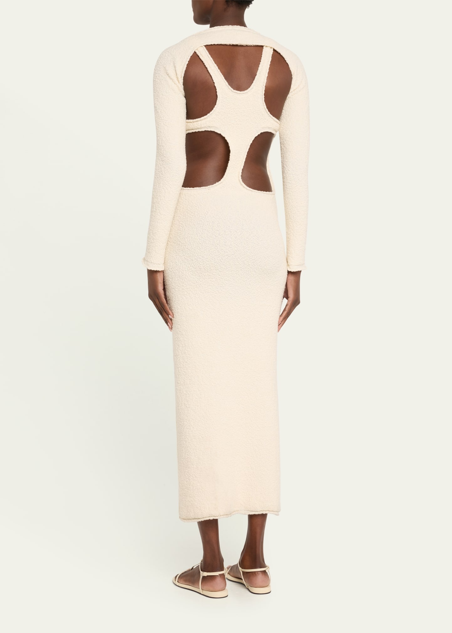 Pebble Cutout Merino Wool Dress - 3