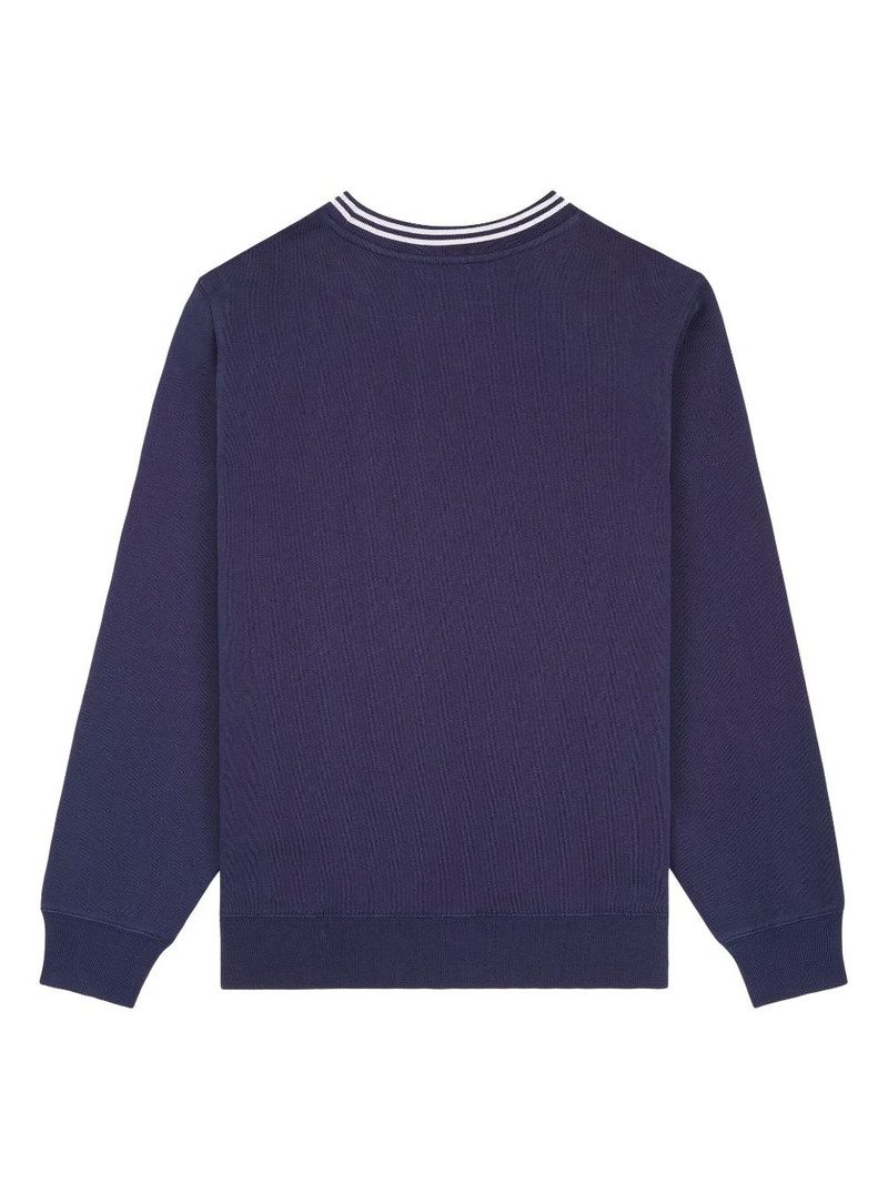 Sporty & Rich logo-print crew-neck sweatshirt outlook