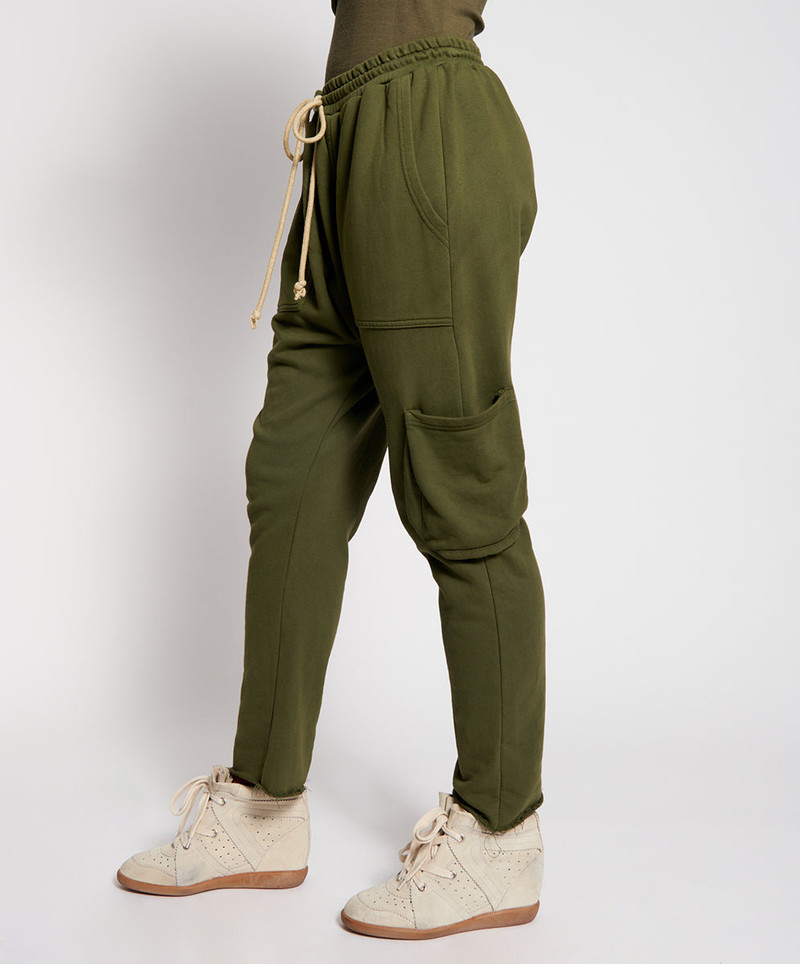 Goldie Army Sweat Pants - Khaki 3