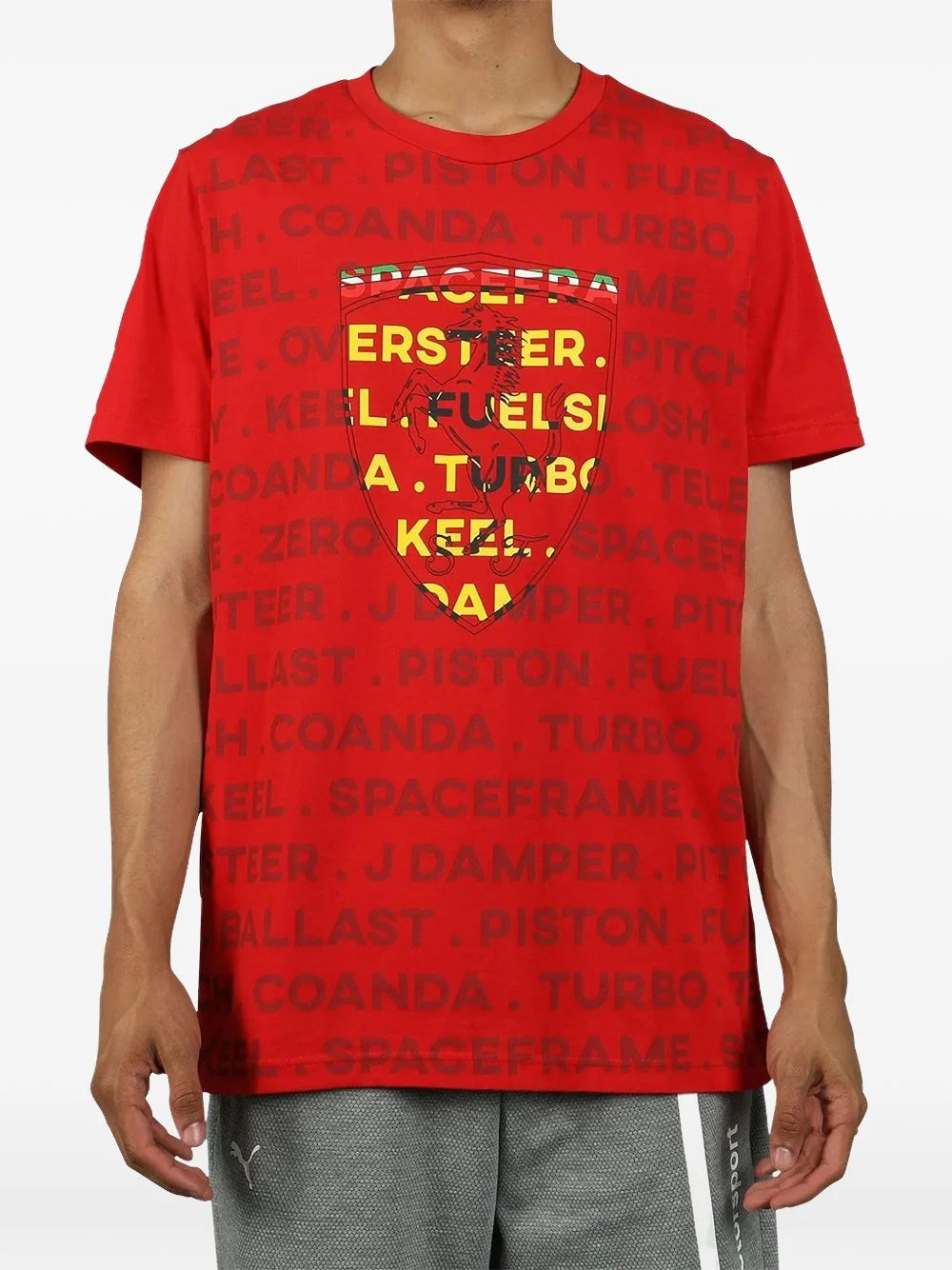 x Scuderia Ferrari shield-graphic T-shirt - 1
