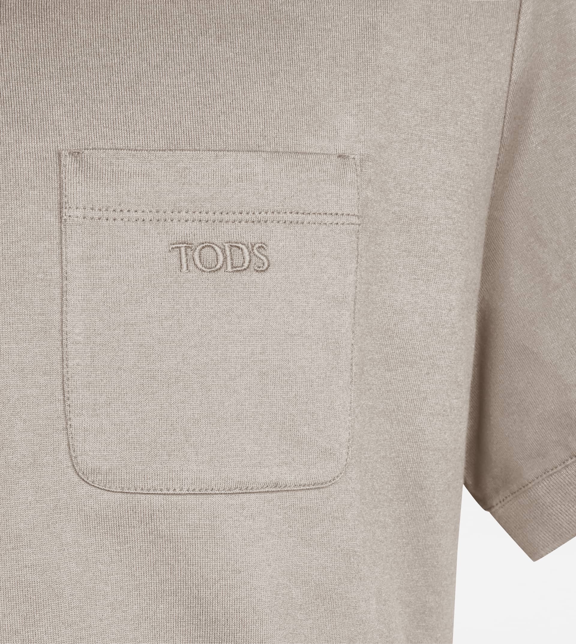 POLO SHIRT IN JERSEY - BROWN - 7