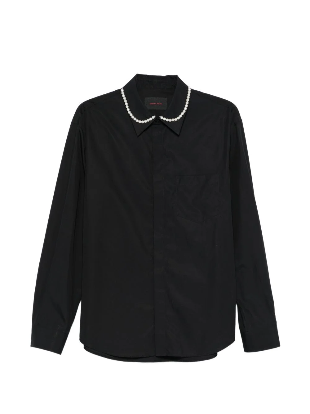 pearl-embellished shirt - 1
