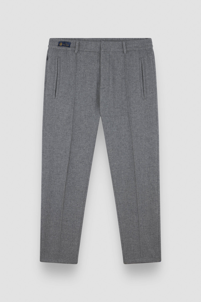 WOOL CASHMERE CHINO TROUSERS WITH COULISSE 1