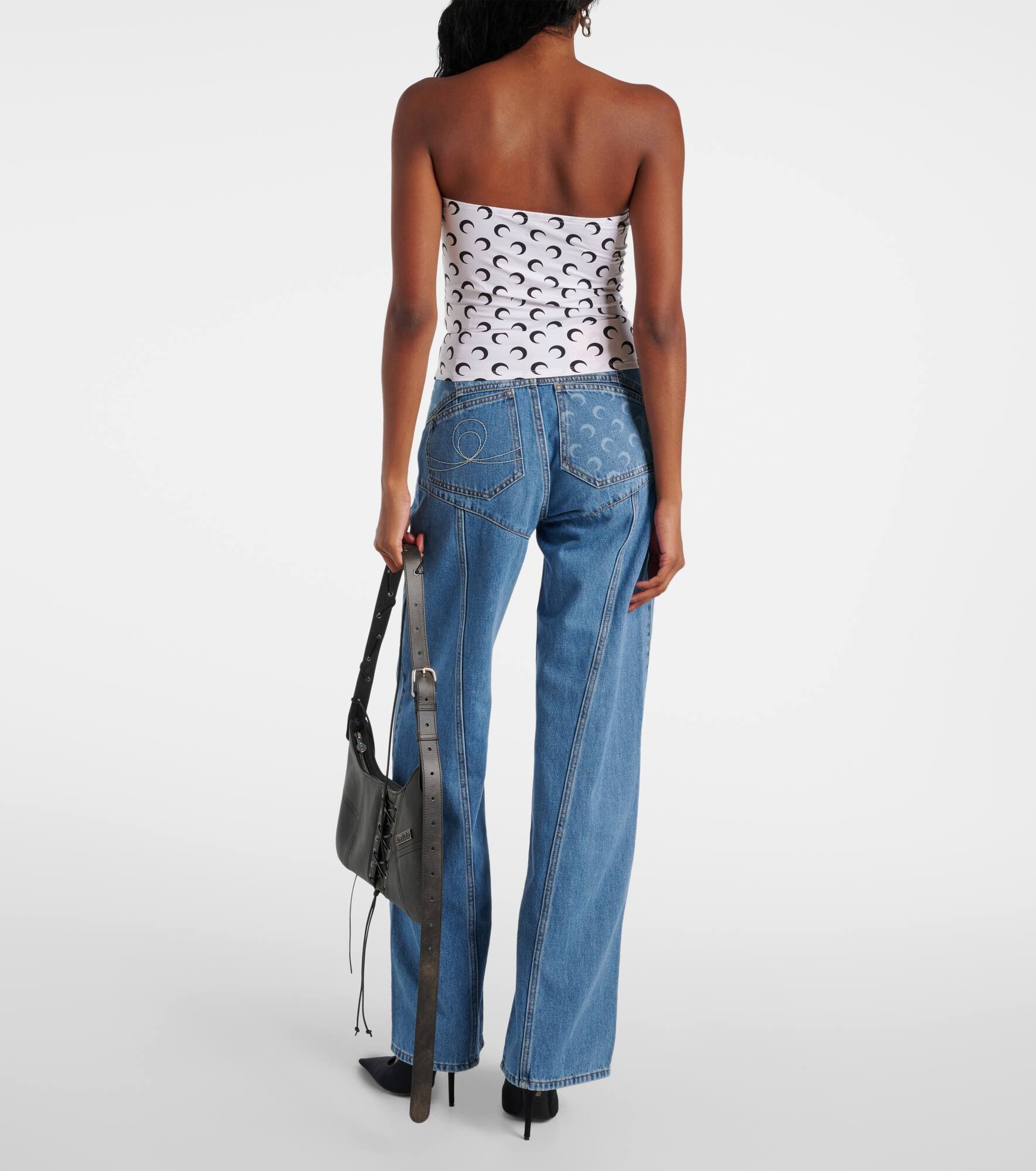 Moon jersey tube top - 3