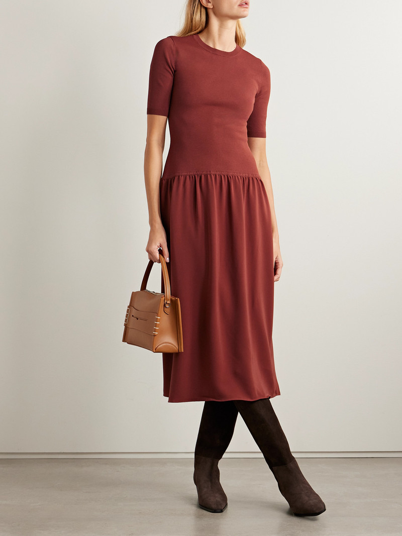LA LIGNE Sloane Stretch-knit Midi Dress outlook