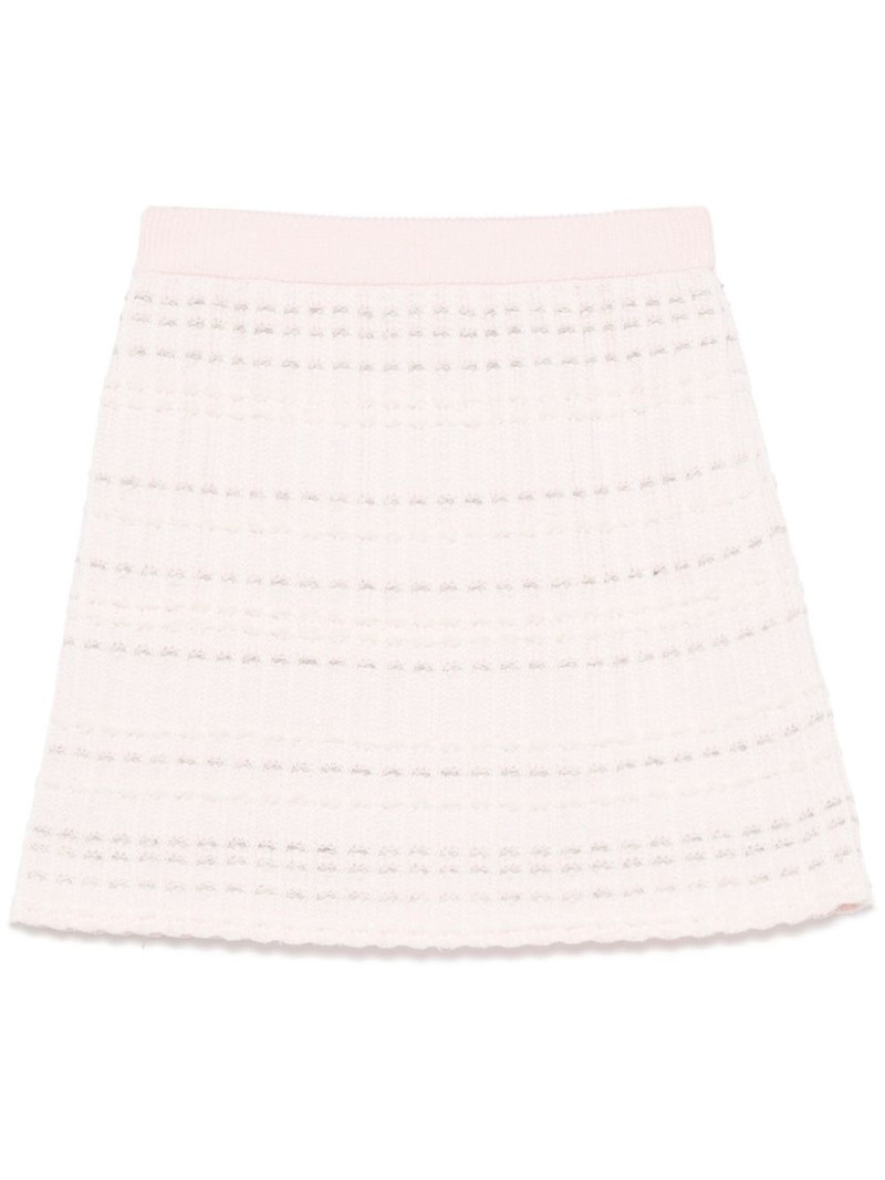tweed jacquard mini skirt 1