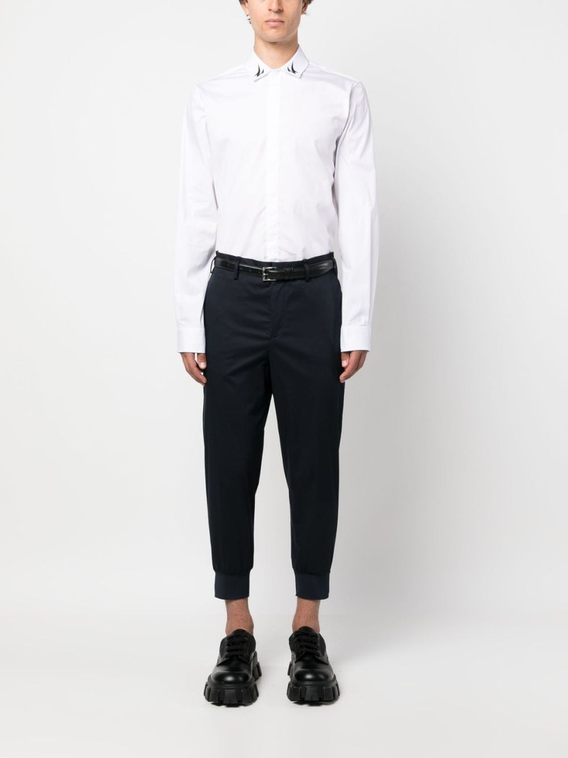 Neil Barrett cropped-leg chino trousers outlook